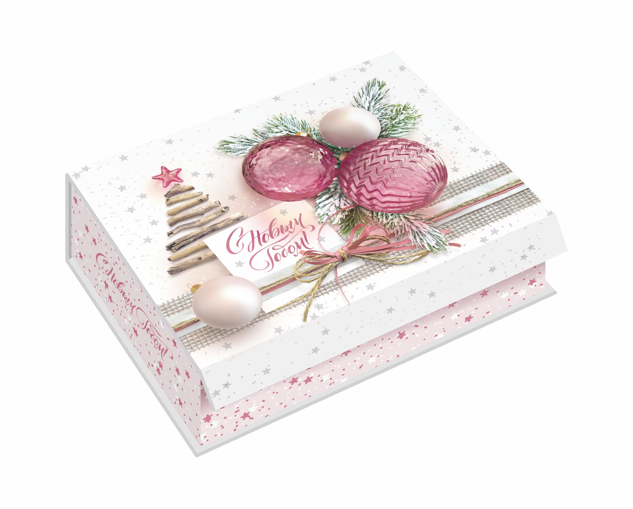 Коробка шкатулка подарочная средняя "Новогодняя фантазия" — изображение 4